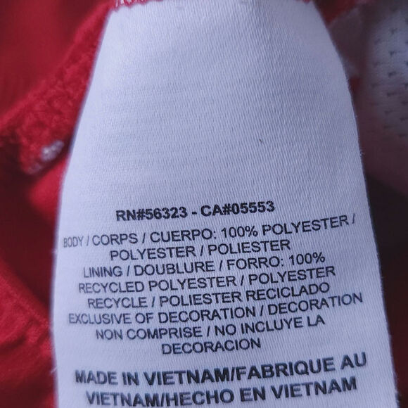 Nike Tempo Shorts Medium Women Dri-Fit Red Running Athletic Shorts Lined - Picture 3 of 4